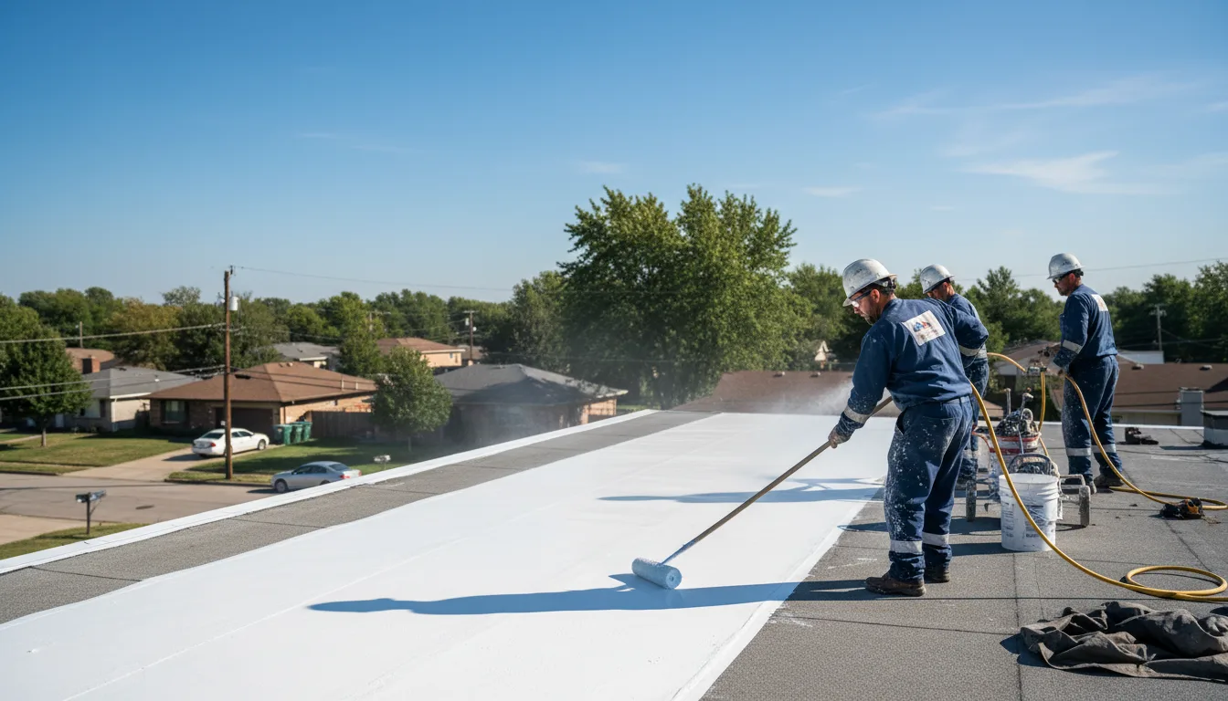 Commercial roof coating in Ford, KS near me